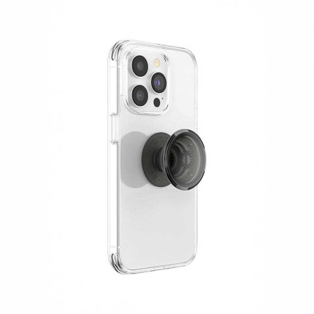 POPSOCKETS PopGrip Avtagbart Grep med Stativfunksjon -Transluscent Black