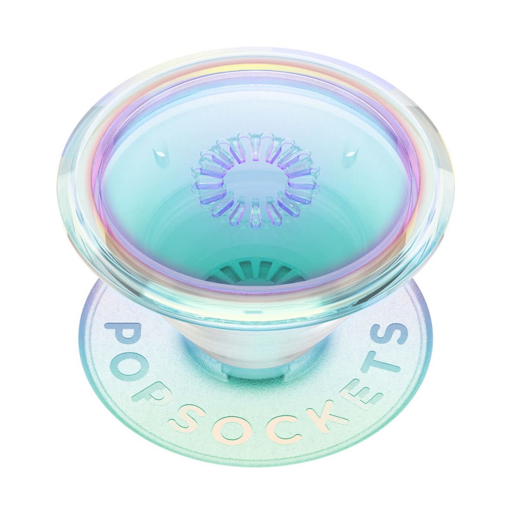 POPSOCKETS PopGrip Avtagbart Grep med Stativfunksjon - Clear Iridescent