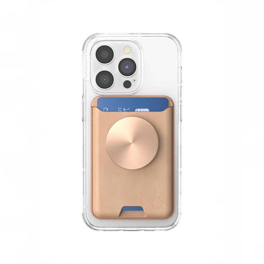 POPSOCKETS PopWallet Kortholder - MagSafe Kompatibel - Gull