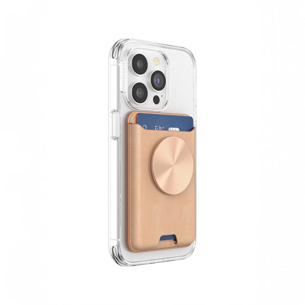 POPSOCKETS PopWallet Kortholder - MagSafe Kompatibel - Gull