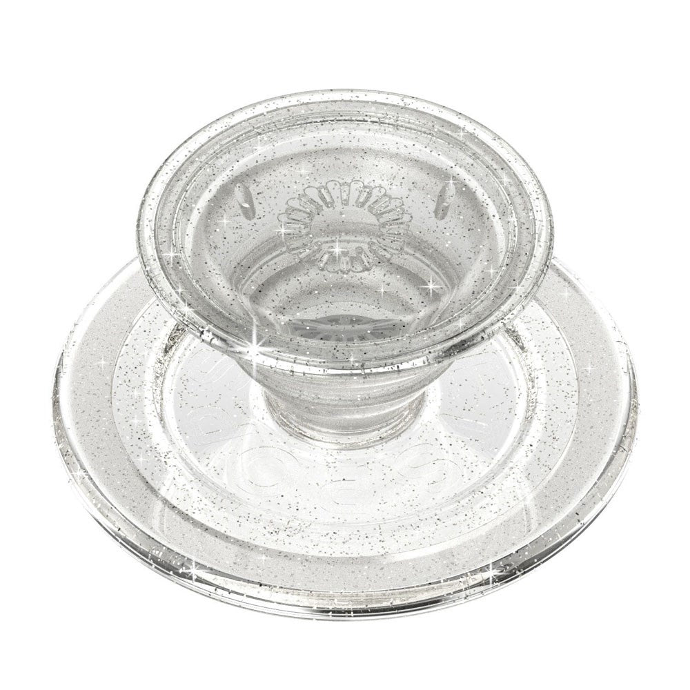POPSOCKETS PopGrip MagSafe - Stativ og Grep - Clear Glitter