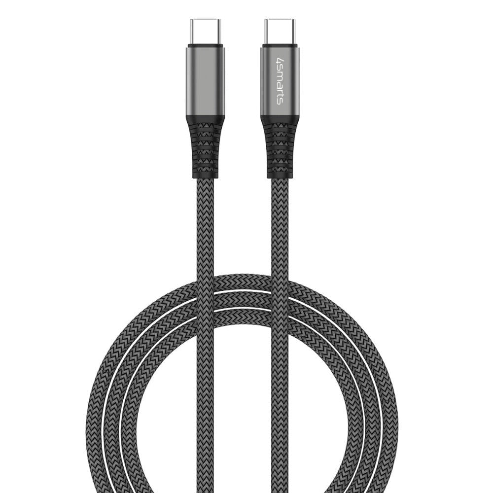 4smarts PremiumCord 100W USB-C til USB-C - 1.5m. - Svart