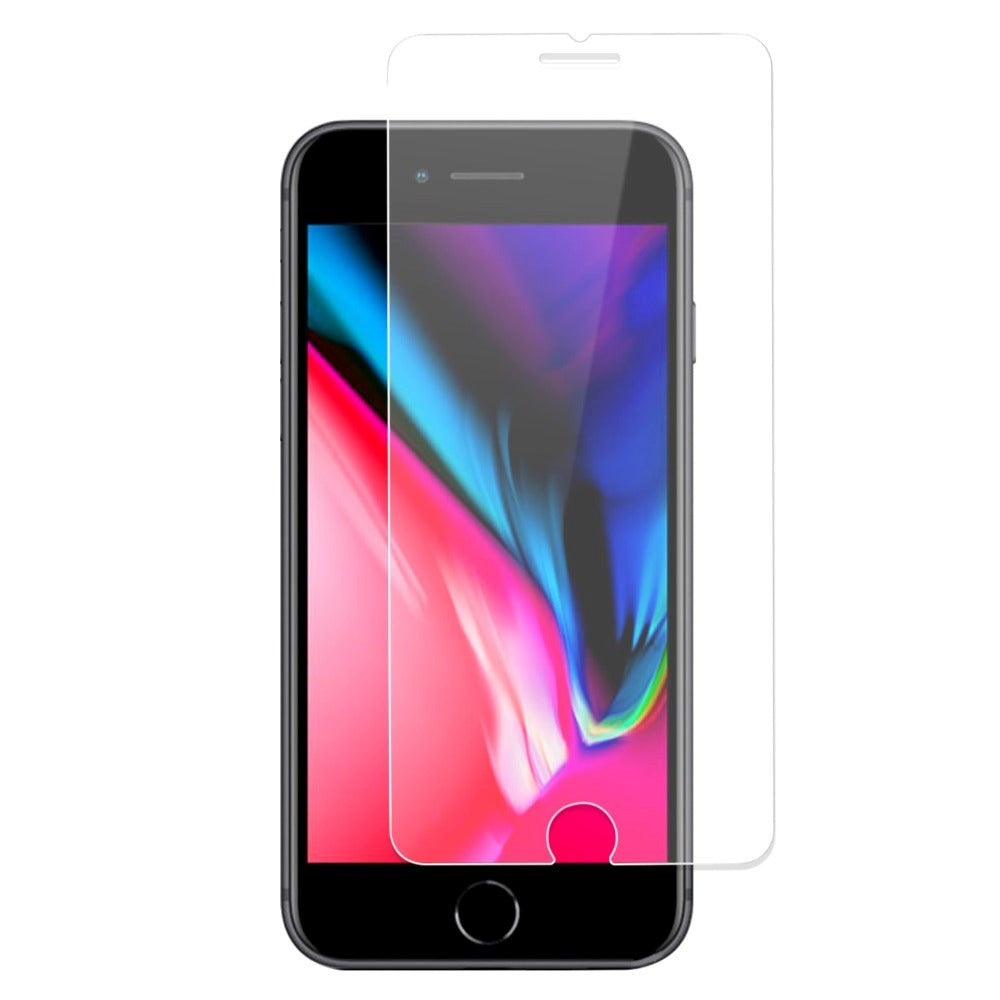 iPhone SE (2022 / 2020) / 8 / 7 4smarts Second Glass X-Pro Clear Skjermbeskytter med Monteringsramme - Case-Firendly - Gjennomsiktig