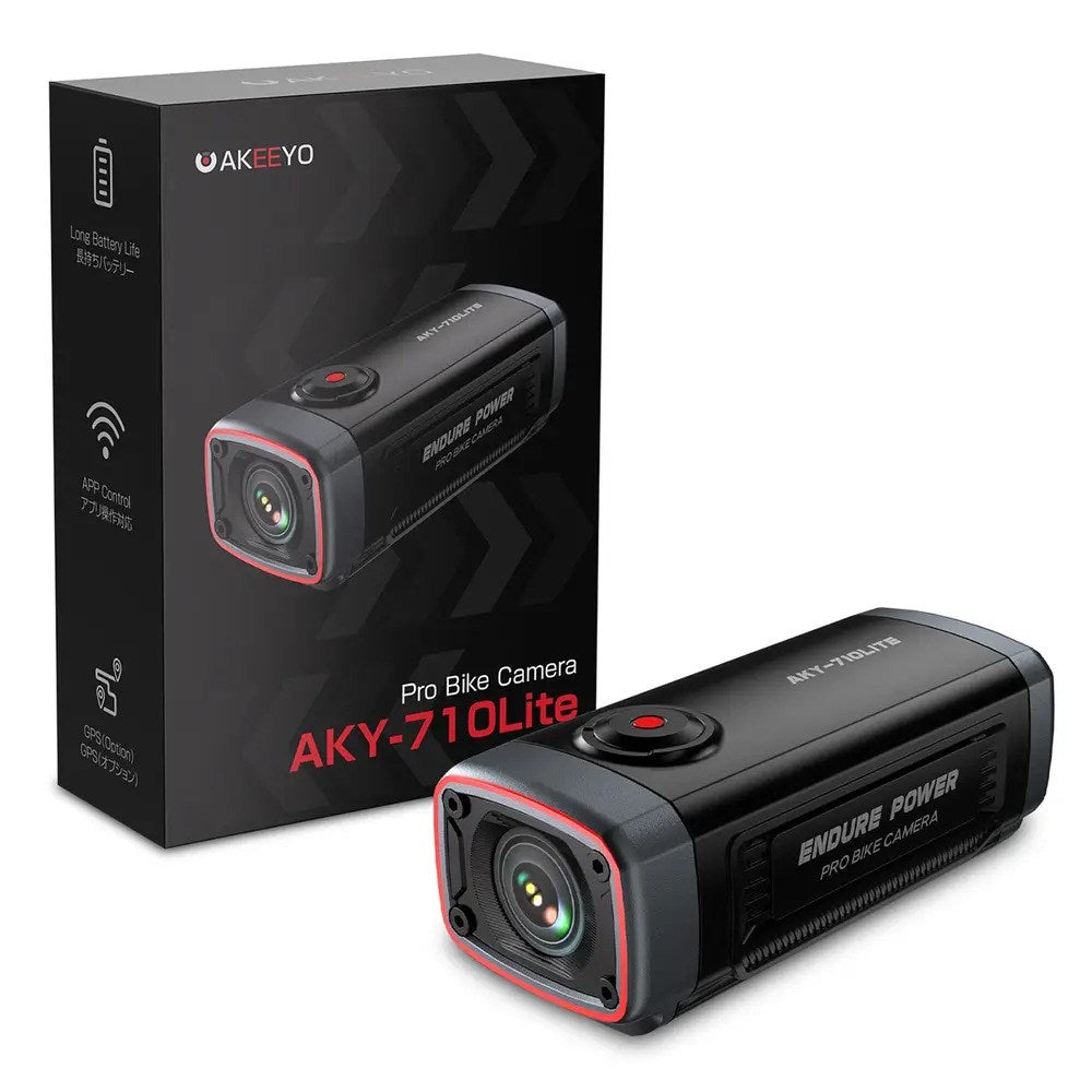 710 Lite Actionkamera for Sykkel AKEEYO - Svart