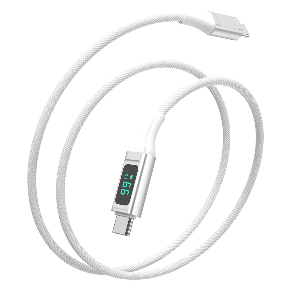 4smarts DigitCord 100W USB-C til USB-C Kabel (PD) - 1.5m. - Hvit