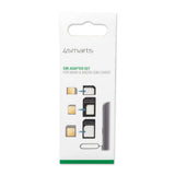 4smarts SIM Adapter Sett - 3 stk - Svart