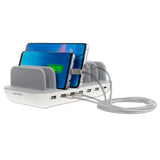 4Smarts 60W Charging Station med 6 x USB-A & 1 x USB-C - Hvit