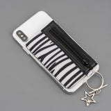 4Smarts DressUP Mobilholder med Kortholder og Ringholder - Zebra