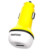 Pantone Billader PD 20W med USB-C & USB-A - Gul