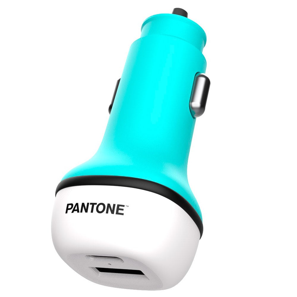 Pantone Billader PD 20W med USB-C & USB-A - Turkis