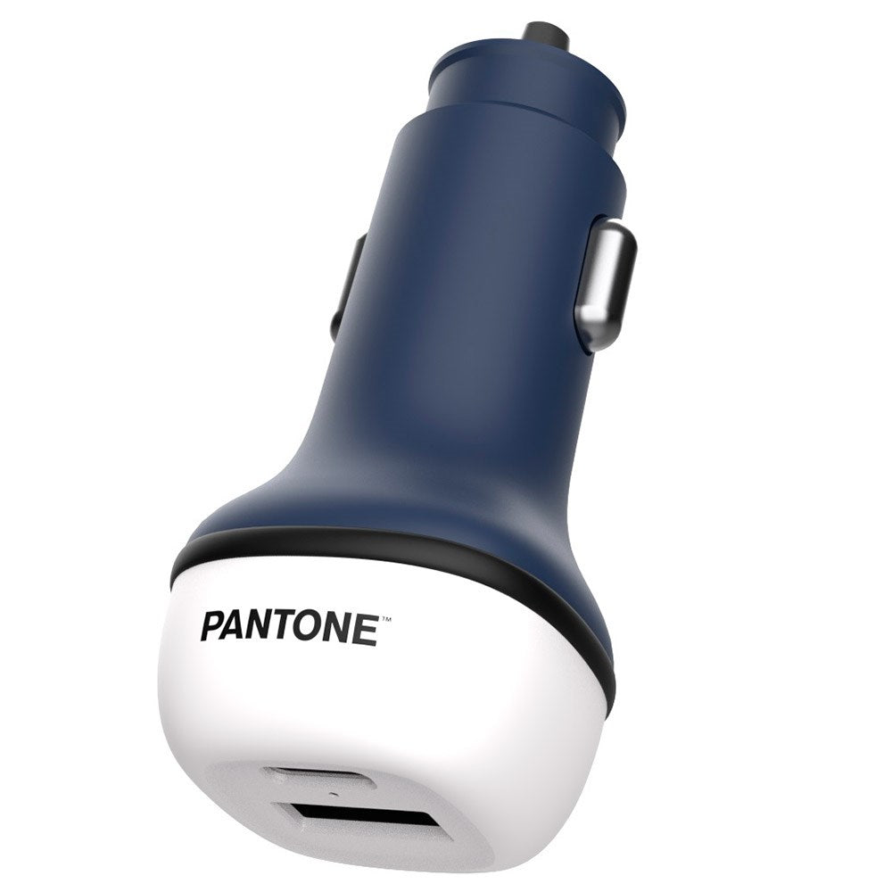 Pantone Billader PD 20W med USB-C & USB-A - Navy