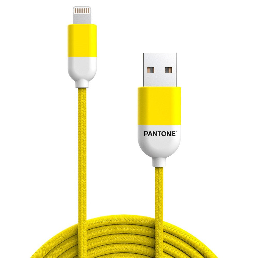 Pantone MFI USB-A til Lightning Kabel 12W - 1,5m - Gul