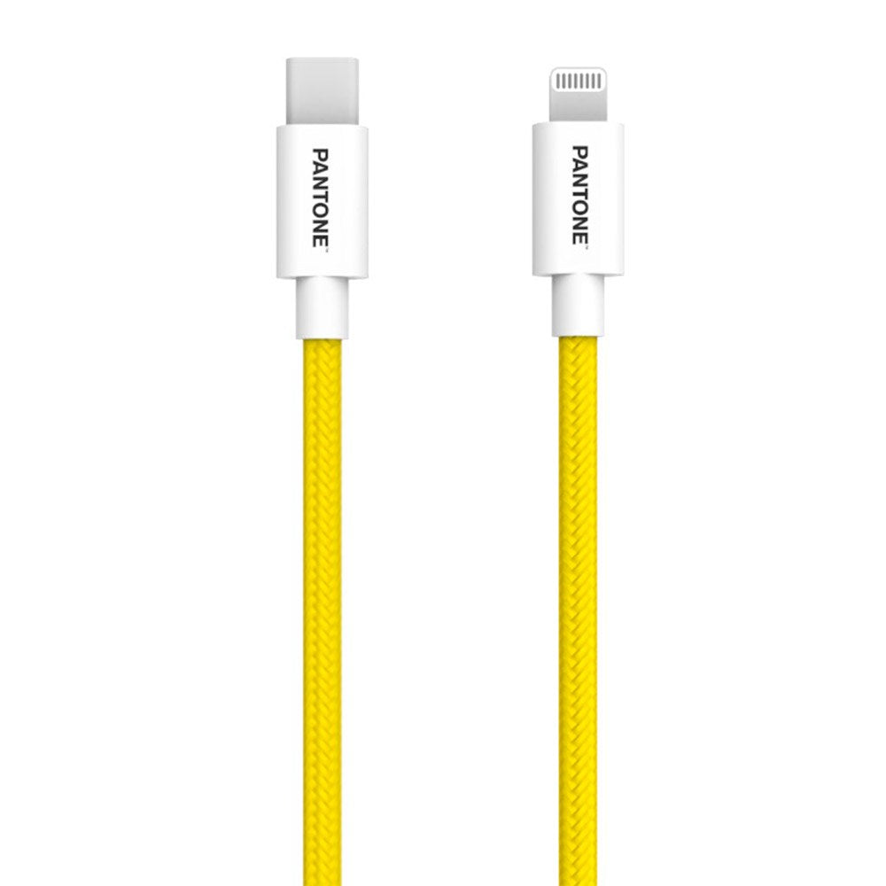 Pantone MFI USB-C til Lightning Kabel 15W - 1,5m - Gul