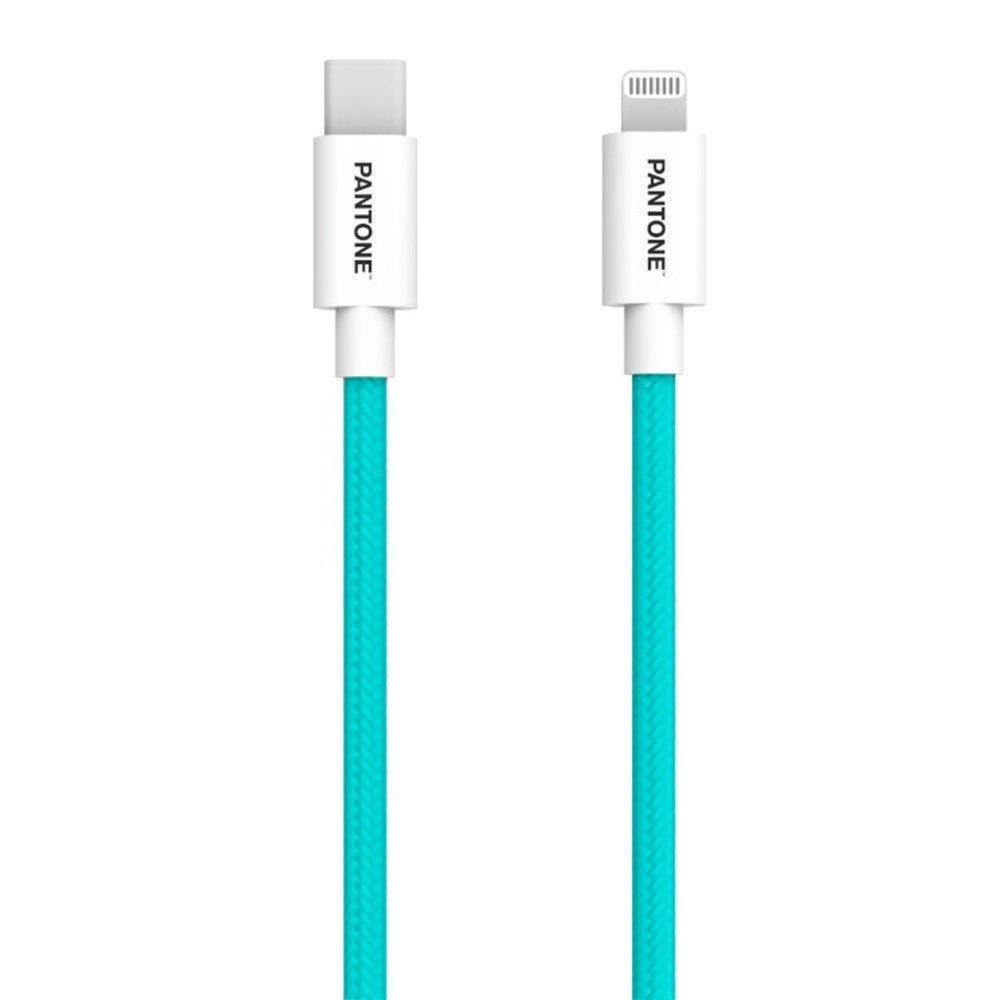 Pantone MFI USB-C til Lightning Kabel 15W - 1,5m - Turkis