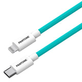 Pantone MFI USB-C til Lightning Kabel 15W - 1,5m - Turkis