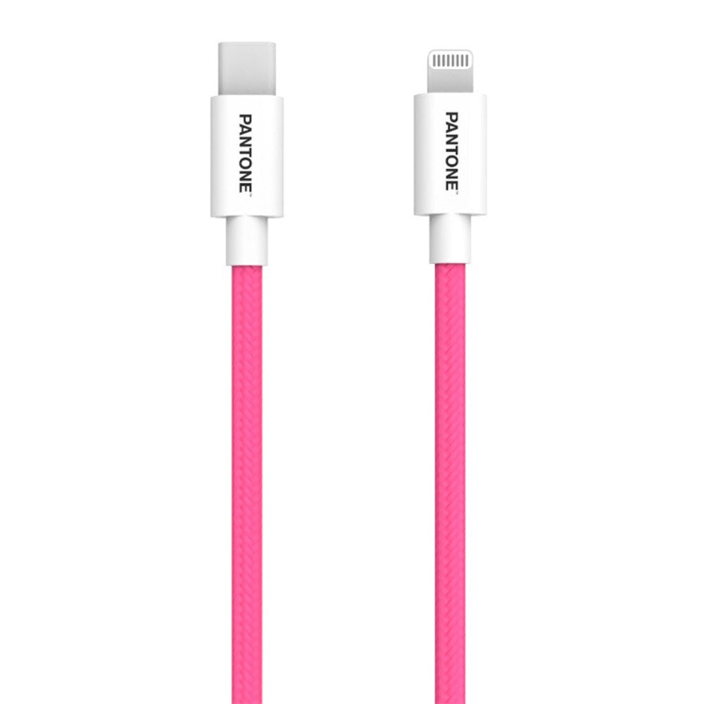 Pantone MFI USB-C til Lightning Kabel 15W - 1,5m - Pink