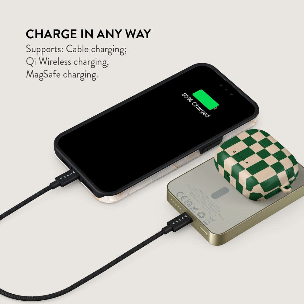 Burga 20W MagSafe Powerbank med Trådløs Lading og USB-C Port - Ivy League