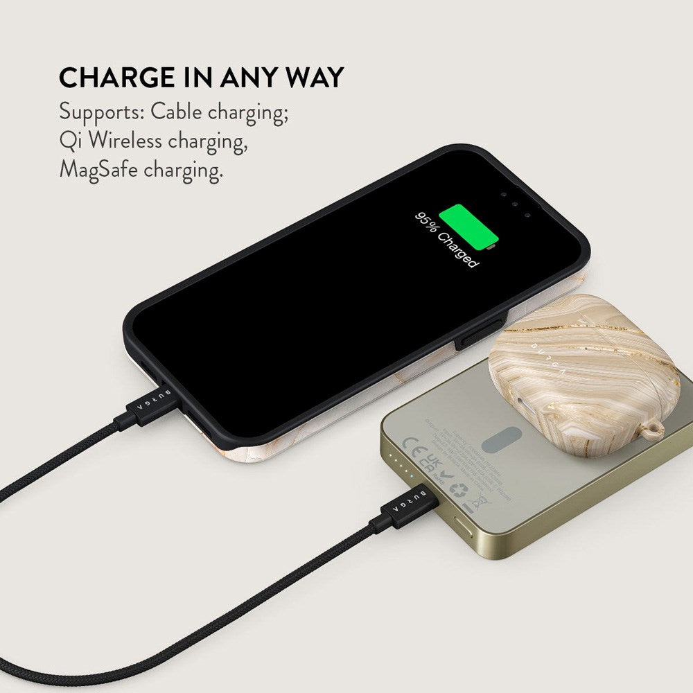 Burga 20W MagSafe Powerbank med Trådløs Lading og USB-C Port - Full Glam