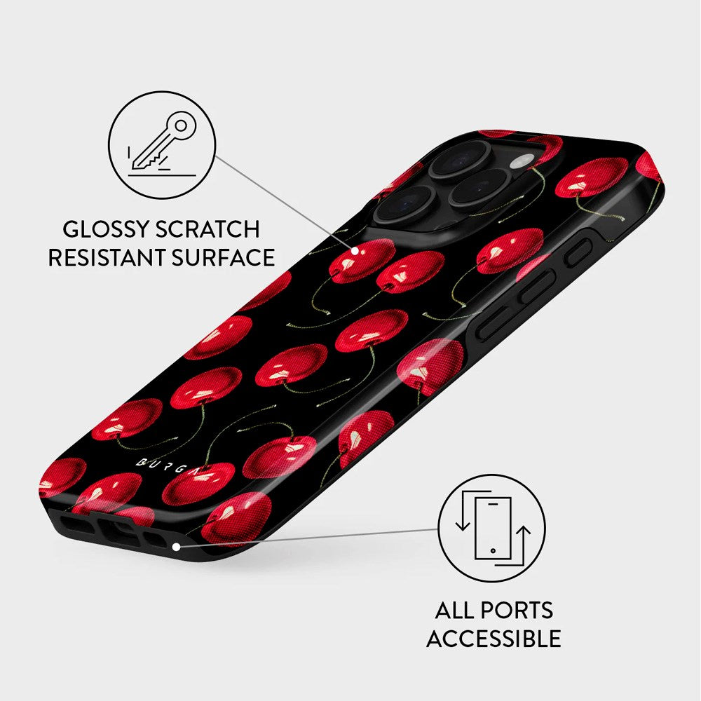 Burga iPhone 16 Pro Tough Fashion Deksel - Cherrybomb