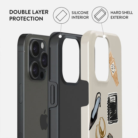 Burga iPhone 15 Pro Tough Fashion Deksel - Boss Babe