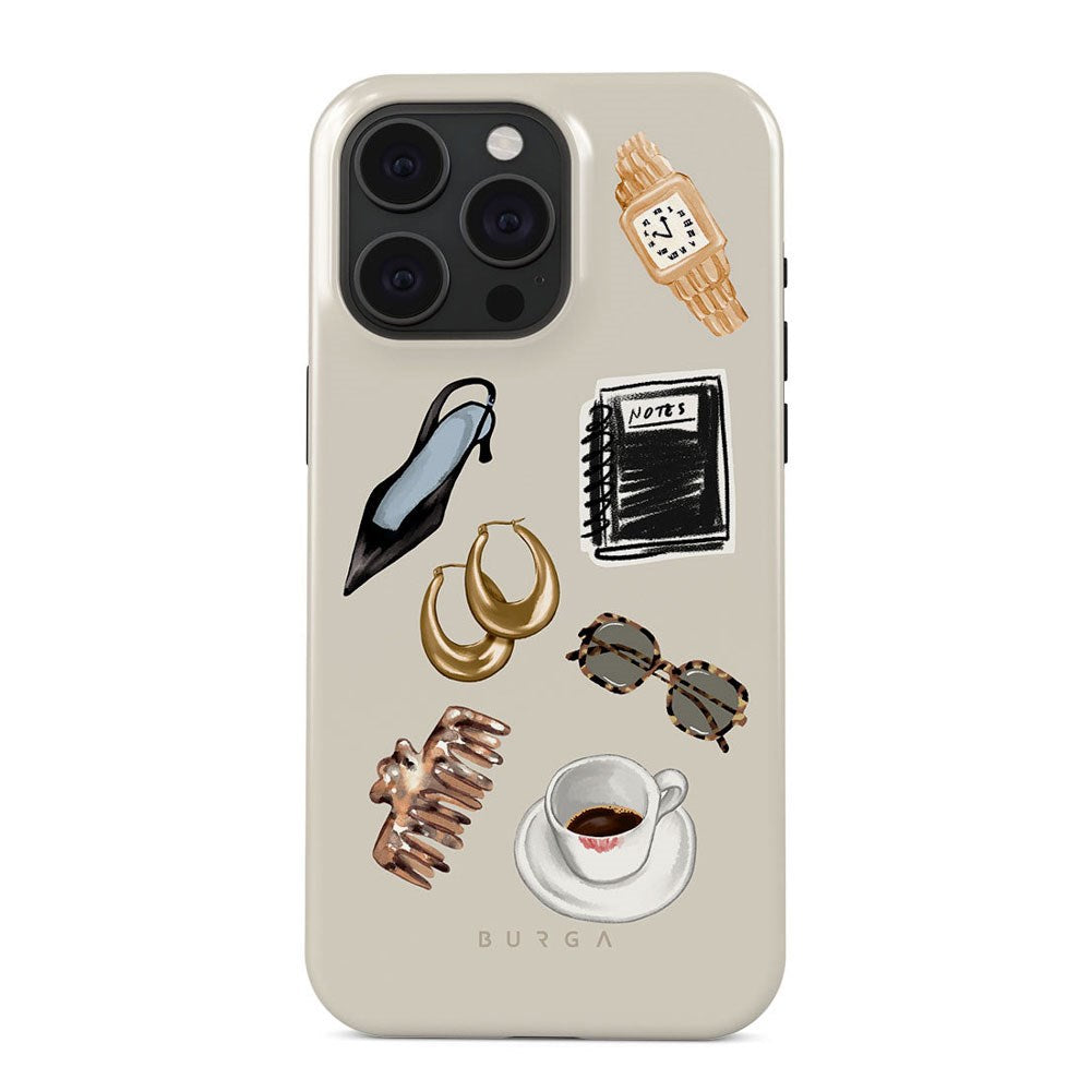 Burga iPhone 15 Pro Tough Fashion Deksel - Boss Babe