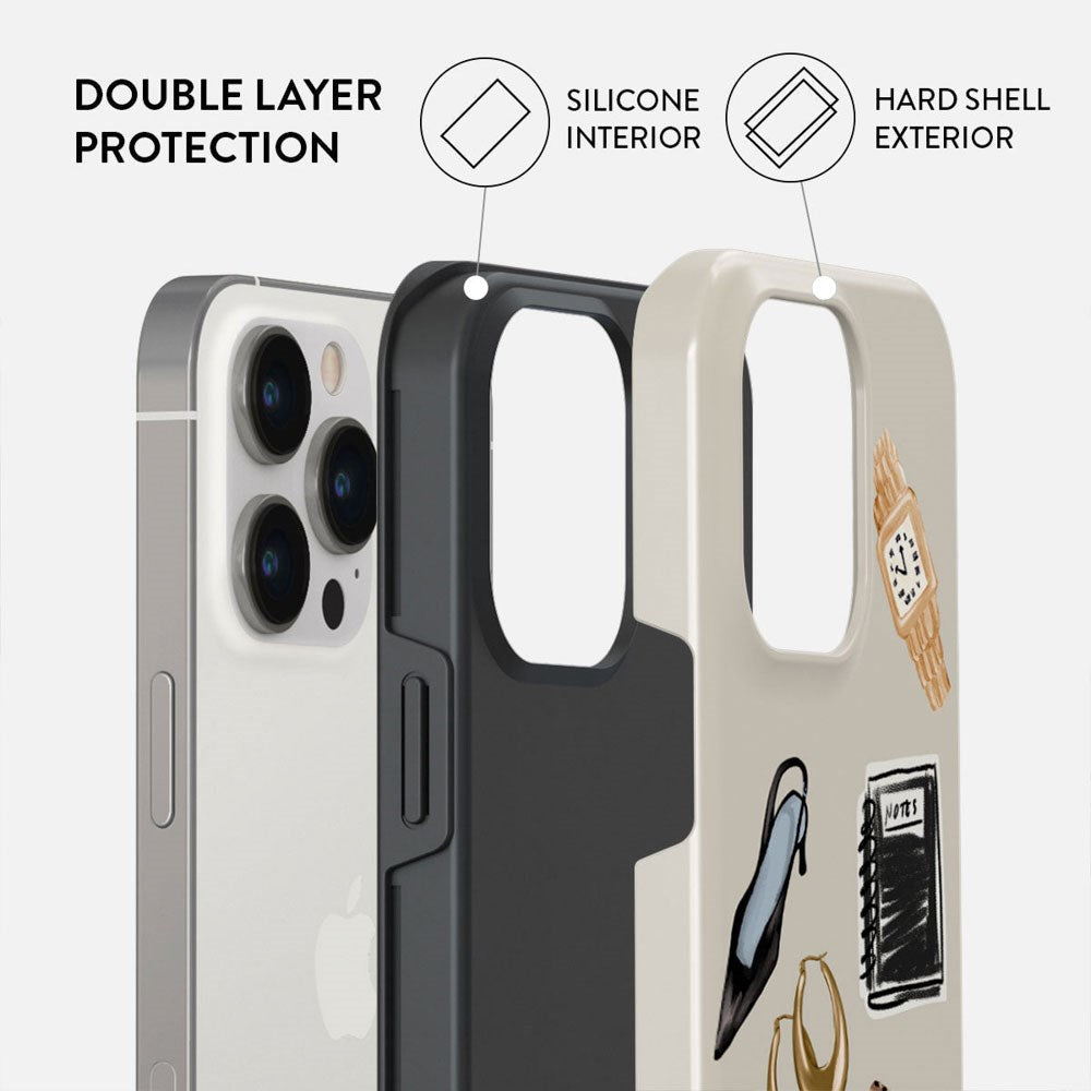 Burga iPhone 14 Pro Tough Fashion Deksel - Boss Babe