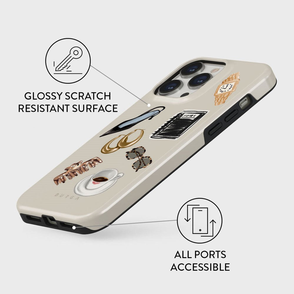 Burga iPhone 14 Pro Tough Fashion Deksel - Boss Babe