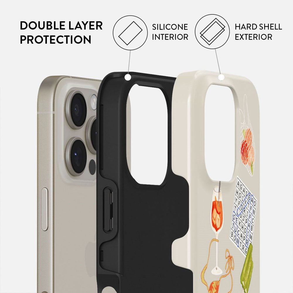 Burga iPhone 16 Pro Tough Fashion Deksel - Seaside Muse