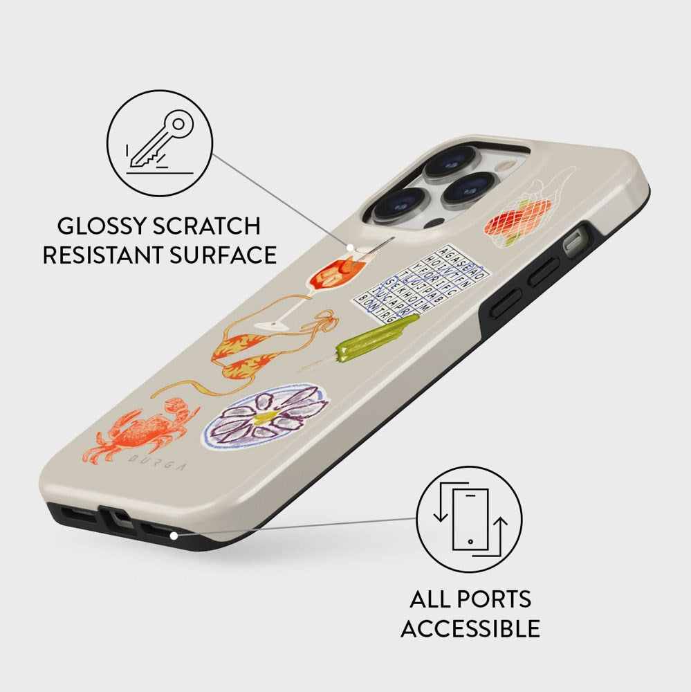 Burga iPhone 13 Pro Tough Fashion Deksel - Seaside Muse