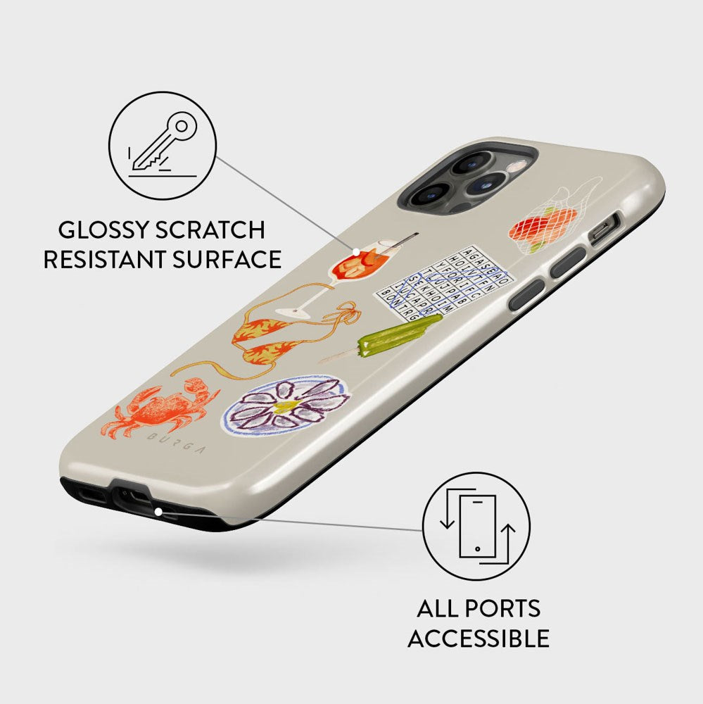 Burga iPhone 12 / 12 Pro Tough Fashion Deksel - Seaside Muse