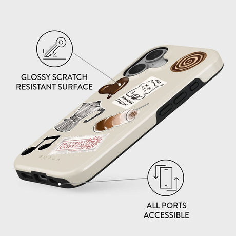 Burga iPhone 16 Tough Fashion Deksel - Oat Milk Please