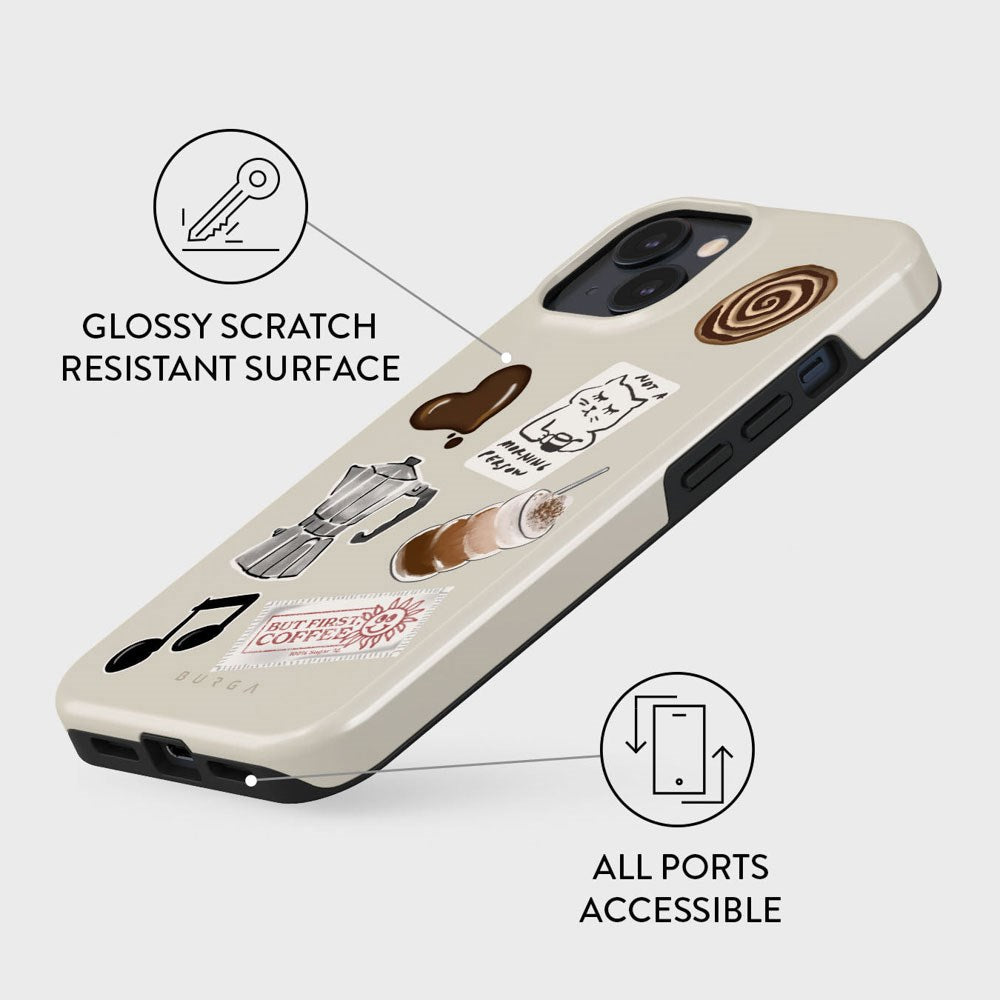 Burga iPhone 15 Tough Fashion Deksel - Oat Milk Please