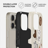 Burga iPhone 16 Pro Tough Fashion Deksel - Oat Milk Please