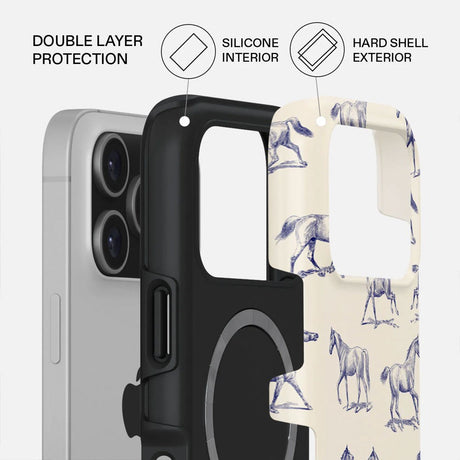 Burga iPhone 17 Pro Tough Fashion Deksel - MagSafe Kompatibel - Derby Race
