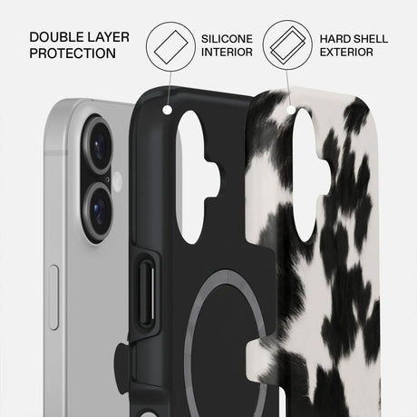 Burga iPhone 17 Tough Fashion Deksel - MagSafe Kompatibel - Achromatic