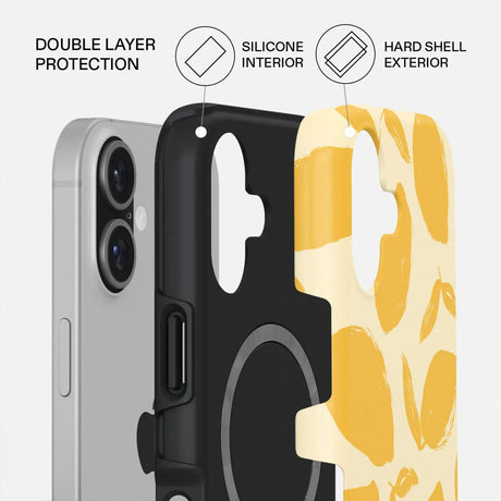 Burga iPhone 17 Tough Fashion Deksel - MagSafe Kompatibel - Lemon Tart