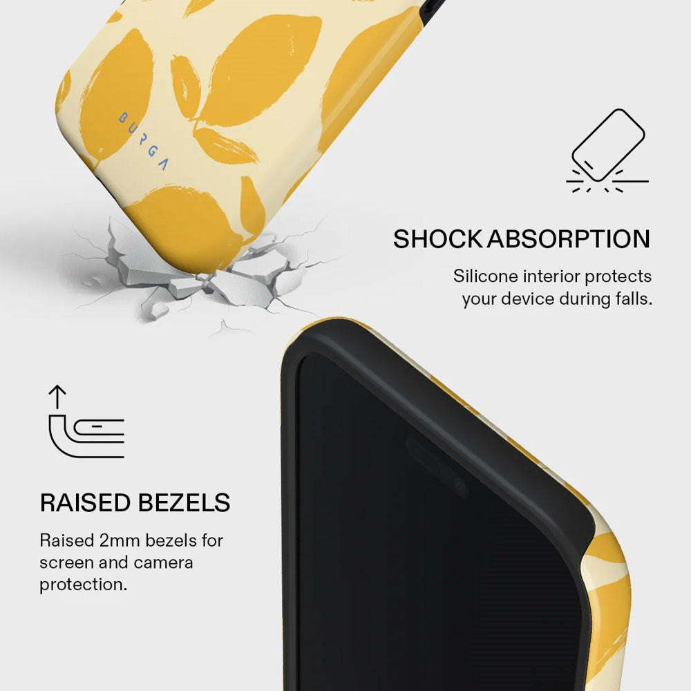 Burga iPhone Air Tough Fashion Deksel - MagSafe Kompatibel - Lemon Tart