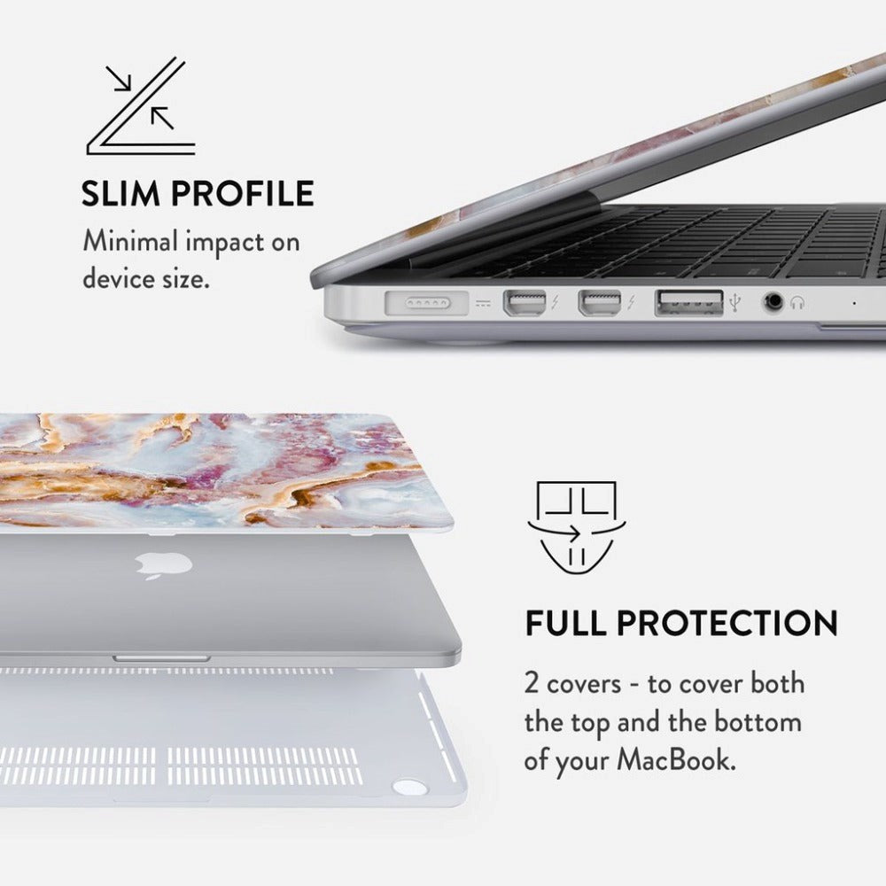 Burga Macbook Pro 16 Fashion Deksel - Frozen Leaves