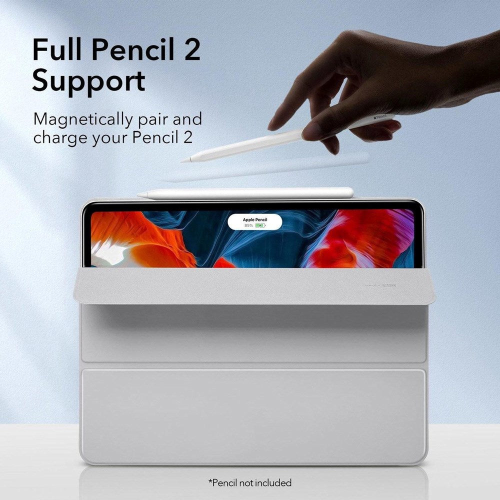 ESR iPad Pro 12.9" (2022 / 2021 / 2020) Rebound Magnetic Flip Deksel - Grå