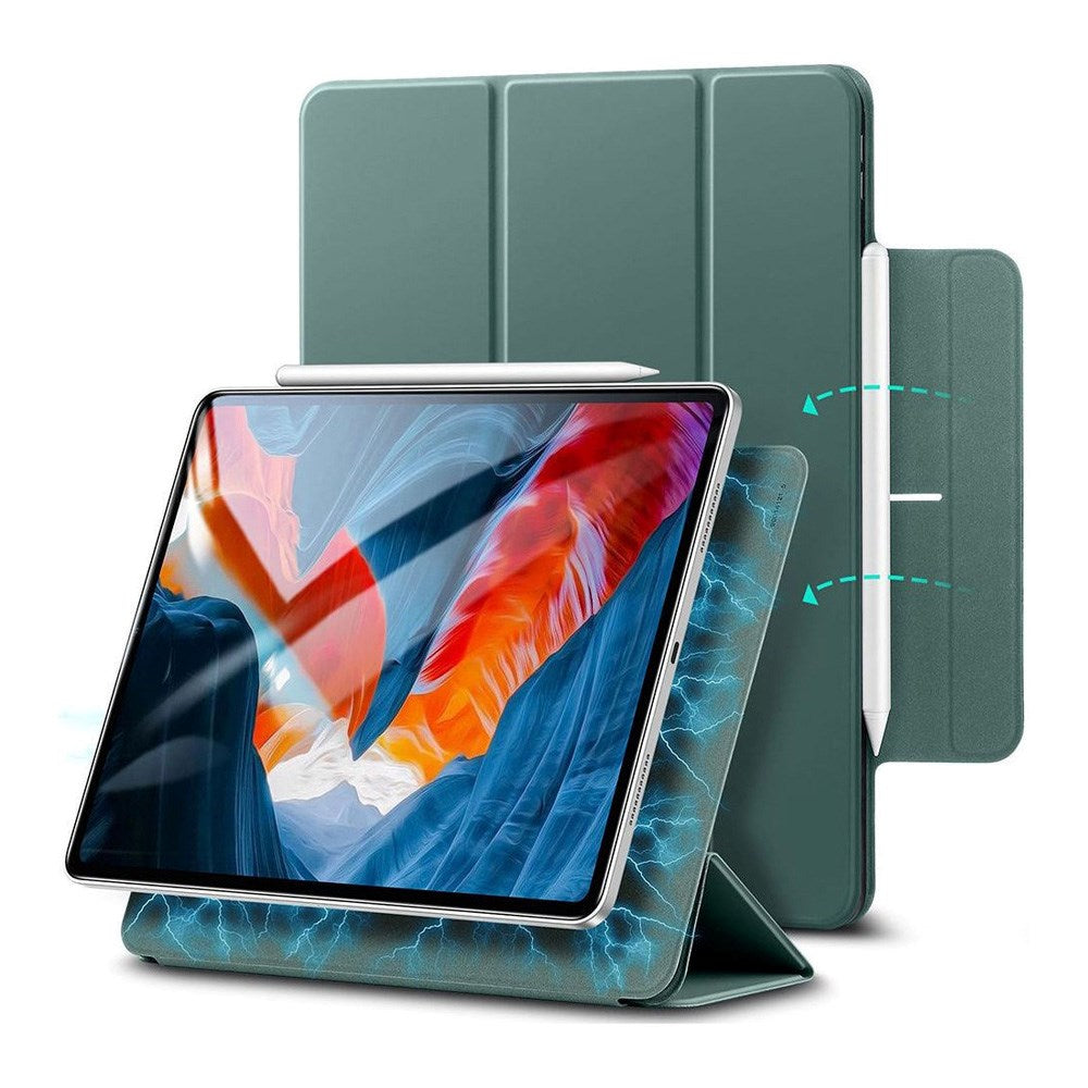 ESR iPad Pro 12.9" (2022 / 2021 / 2020) Rebound Magnetic Flip Deksel - Grønn