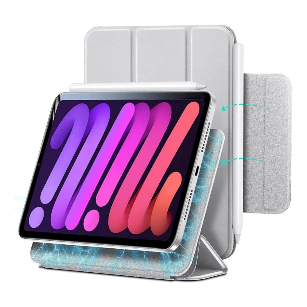 iPad Mini (2024/2021) ESR Rebound Magnetic Deksel - Grå