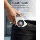 ESR Halolock MagSafe-Kompatibel Magnetisk Fingerring m. Stativ - Svart