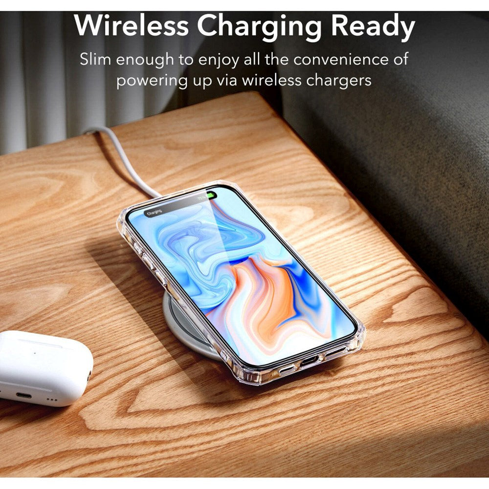 iPhone 15 ESR Air Armor Halolock Deksel - MagSafe Kompatibel - Gjennomsiktig