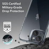 iPhone 15 ESR Ice Shield Hybrid Air-Guard Deksel - Gjennomsiktig