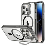 ESR iPhone 14 Pro Classic Hybrid Deksel m. Kickstand - MagSafe Kompatibel - Gjennomsiktig / Svart