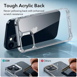 iPhone 15 Deksel ESR Air Armor Clear Hard Case - Gjennomsiktig