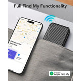 ESR GeoWallet Kortholder m. Ståfunksjon - MagSafe Kompatibel - Svart Karbon