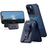 ESR GeoWallet Kortholder m. Ståfunksjon - MagSafe Kompatibel - Blå