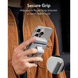 ESR GeoWallet Kortholder m. Ståfunksjon - MagSafe Kompatibel - Grå