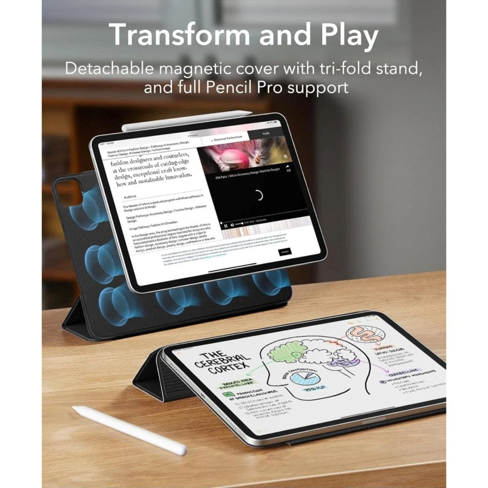 iPad Pro 11" (2025/2024) ESR Deksel – Magnetisk – Svart